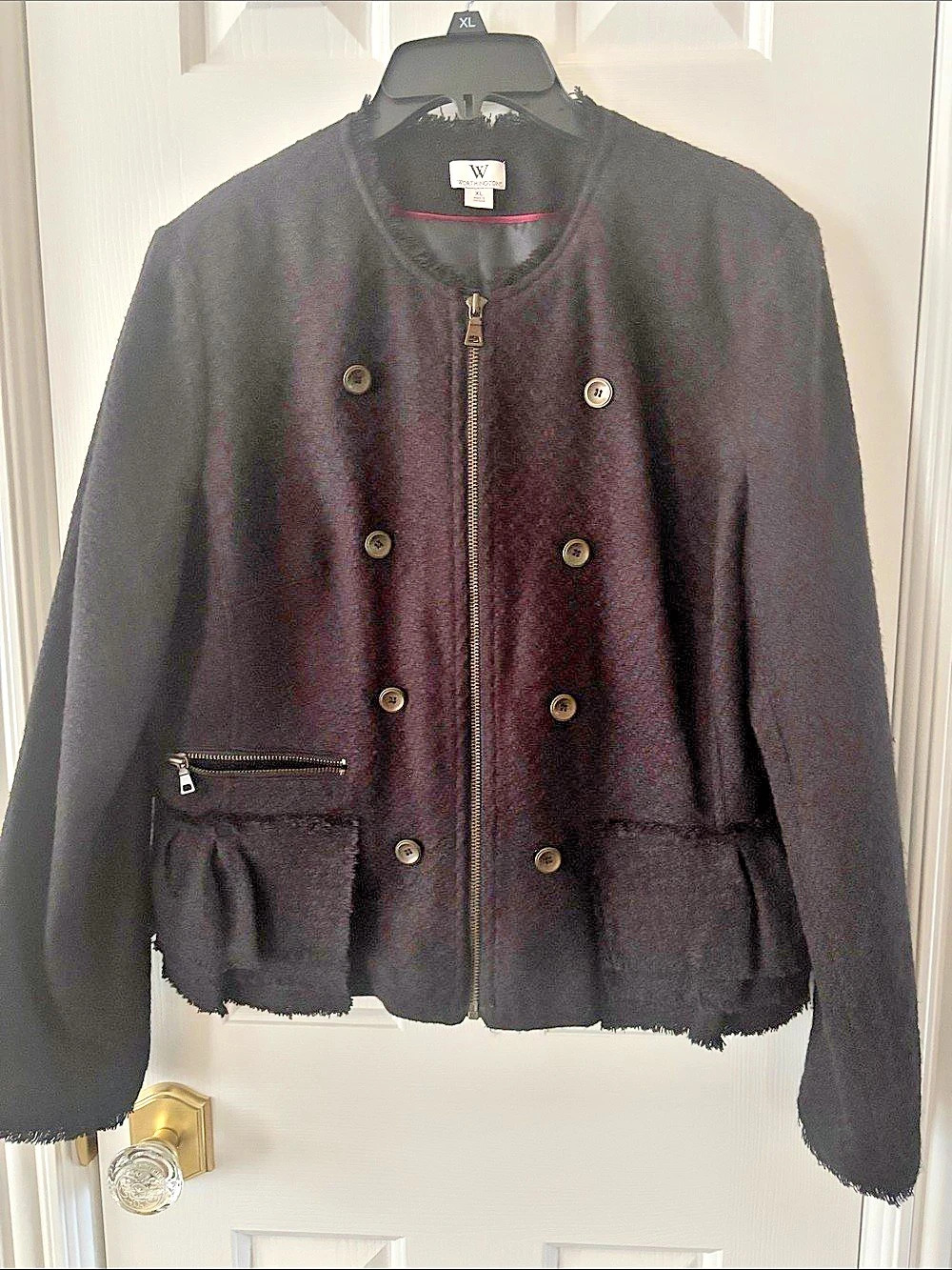 Worthington Teddy Jacket Black Size XL